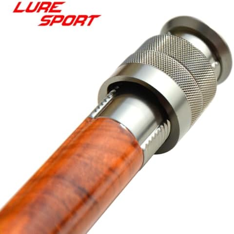 Luresport Wood Aluminum Reel seat with End Cap Fly Fishing Rod Building Component Repair Fly Rod DIY Accessory - Image 4