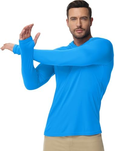 Boladeci Men's UPF 50+ Sun Protection Lightweight Hoodie Shirts Long Sleeve Fishing Shirt SPF UV Hiking Swim - Image 2