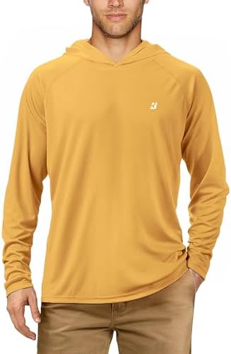 Roadbox Mens Fishing Sun Hoodie, Long Sleeve UPF 50+ UV Protection Shirts by Roadbox