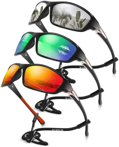Polarized Sports Wrap Around Sunglasses Men Fishing Running Golf by Foliful