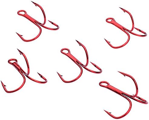 AMHDV 100pcs Treble Hooks Sharp Triple Hook for Freshwater Saltwater - Image 6