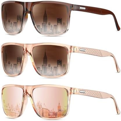 KALIYADI Polarized Sunglasses for Men, Lightweight Sun Glasses with UV Protection for Driving Fishing Golf by KALIYADI