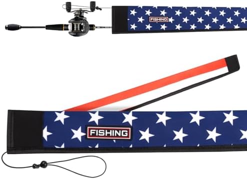 Fishing Rod Sleeve Protector, Waterproof Camouflage Pattern, Fits Casting 62in and Spinning 64in Rods, Hook Resistant with Adjustable Reel Strap, 1 Count by Unknown