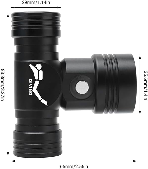 WINDFIRE B14 Scuba Diving Headlamp, Super Bright Underwater Head Flashlight - Image 5