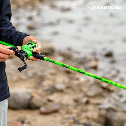KastKing Zephyr Dual Tip Spinning & Casting Fishing Rods, Green - Image 2