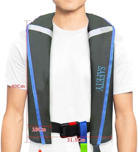 Automatic Inflatable Life Jacket|Life Vest for Adults|PFD Low Profile|Supports up to 330 lbs - Image 2