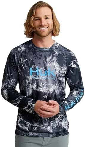 HUK Men's Pursuit Vented Long Sleeve Fishing Shirt (+30 UPF) by HUK