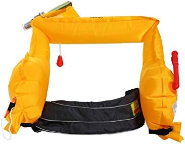 Top Safety Life Belt Pack with Whistle - Manual Inflatable Slim Waist Belt Life Vest Preserver PFD for Boating Fishing Sailing Kayaking Surfing Paddling Rafting Swimming - Adjustable Life Saving Vest - Image 2