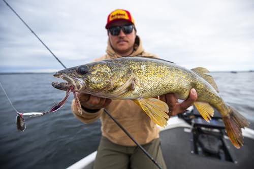 Northland Tackle Eye Candy Riggin Leech Floating 4.25" Soft Plastic Leech Lure for Walleye Fishing Jigs, Rigs, & Harnesses, 10 Colors, 5 Baits Per Pack - Image 5