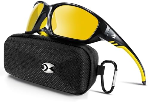 suoso Sports Polarized Sunglasses for Men: Womens UV400 Protection Sun Glasses Wrap Around Goggles for Fishing Driving TR90 by suoso