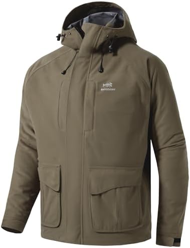 BASSDASH Walker-LW Breathable Waterproof Fishing Hunting Wading Jackets with Silent Outer Fabric for Men Women by Bassdash