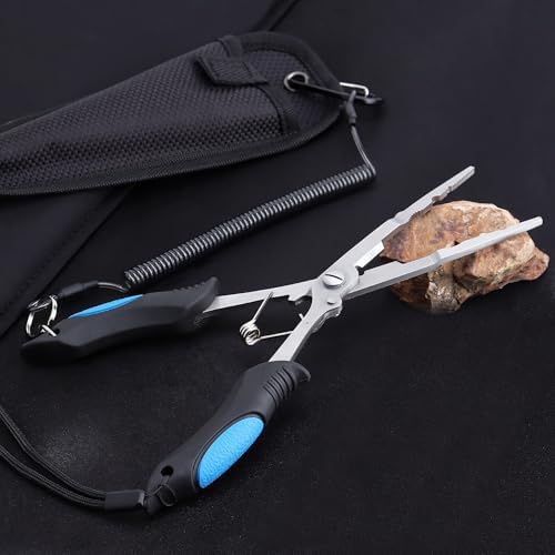 Fishing Pliers Saltwater Freshwater Long Nose Hook Remover Stainless Steel - Image 4