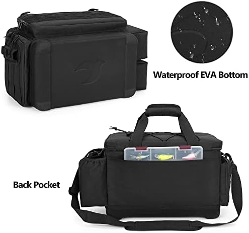 GOBUROS Fishing Tackle Bag, Soft Fish Tackle Storage Bag(NO Tackle Boxes) - Image 4