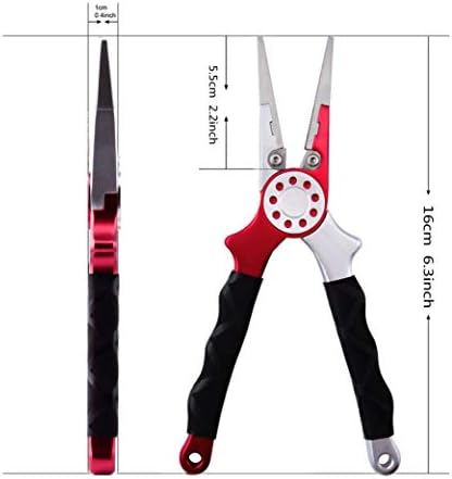 Saltwater Fishing Pliers, Aluminum Braid Cutter with Sheath - Image 4