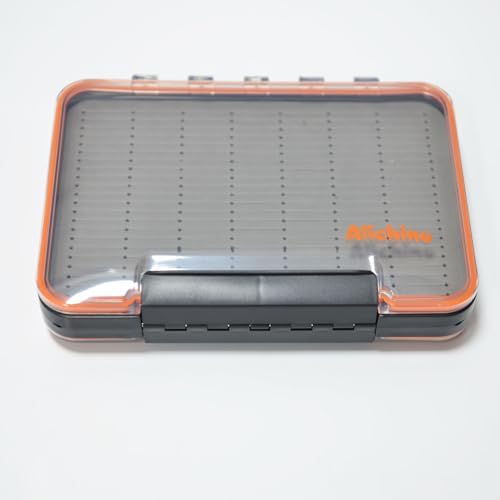 ALICHINO Fly Box for Fly Files Ice Jig Box Two Sided Waterproof Fly Fishing Box for Nymphs and Streamers (Grey Foam Insert C, Large， 9 * 6.5 * 1.9Inch) - Image 3