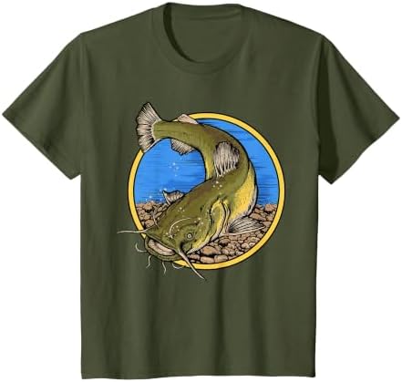Flathead Catfish Fishing T-Shirt by Hunting+%26+Fishing+Merch