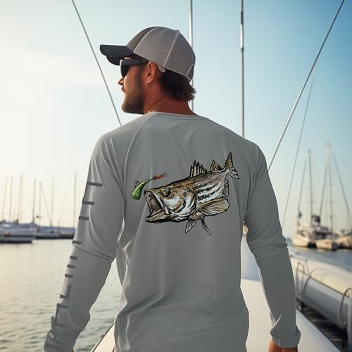 Palmyth Fishing Shirts for Men Long Sleeve UPF 50+ T Shirt Sun Protection - Image 2