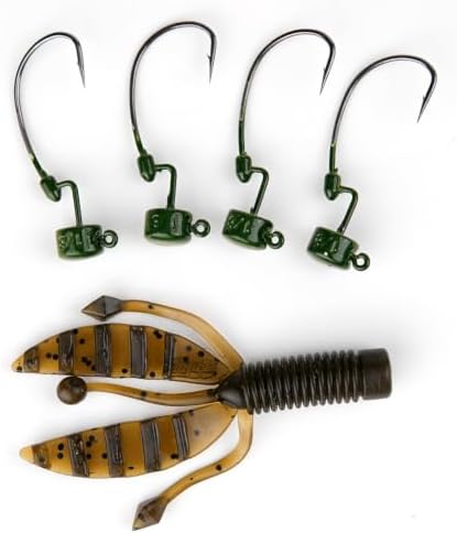 20Pack Weedless Ned Rig Jig Heads with Molded Bait Keeper for Bass Fishing - Image 3