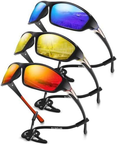 Polarized Sports Wrap Around Sunglasses Men Fishing Running Golf by Foliful