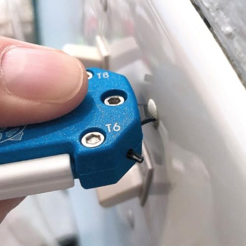 CUDA Knife, Shear & Hook Sharpener | Fishing Carbide & Ceramic Versatile Multi-Angle Sharpening Tool with T6, T8, T9, T10 & Flathead Drivers for Saltwater and Freshwater Use - Image 6