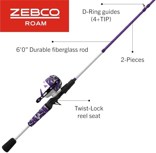 Zebco Roam Spincast Reel and Fishing Rod Combo - Image 2