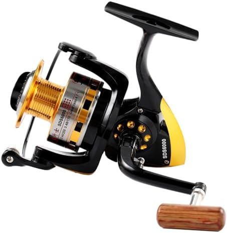 Diwa Spinning Fishing Reels for Saltwater Freshwater 1000 2000 3000 4000 5000 6000 Series Fishing Spool Left/Right Interchangeable Trout Carp Spinning Reel Light and Smooth by Diwa
