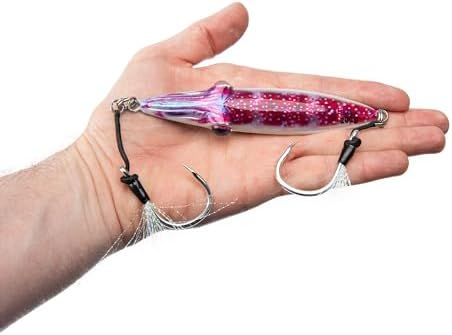 Squidlord Jig - Scarlet Glow - Slow Pitch Squid Jig with Glow - Image 4