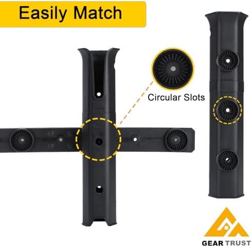 GearTrust Fishing Rod Holders, 4 Rod Holder for Boat Golf Cart & Garage - Image 4
