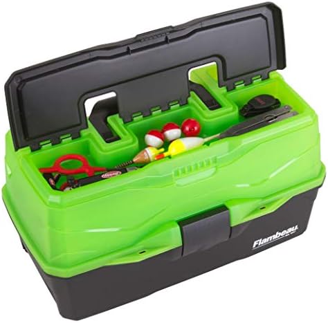 Flambeau Outdoors 6383 3-Tray Tackle Box, 32 Compartments, Frost Green - Image 5