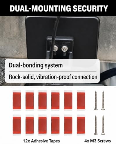 2 Pack Boat Transducer Mounting Boards, Black, 12x3.5x0.75 in, 9 in Spacing - Image 5