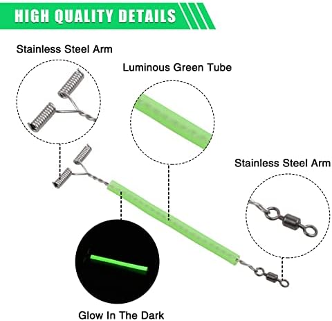 Stainless Steel Fishing Lures Wire Leader Trace Luminous Tube Fishing Rigs - Image 2