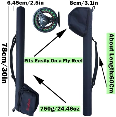 Fly Fishing Rod Combo, 4 Piece Portable 5/6WT Fly Rod with Extra Spare Tip, Pre-Loaded Fly Reel and Fly Line with Flies, Complete Starter Kit for Trout, Bass and Freshwater Fishing - Image 2