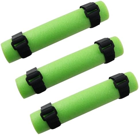 3PCS Fishing Foam Rod Float Kayak Narrow Rod Fall Prevention Coupling Pad Tail Pad Includes 6 Fastening Straps 1.57x7.87in Side Opening Protective Cover Fishing Tackle Accessories by BLLNDX