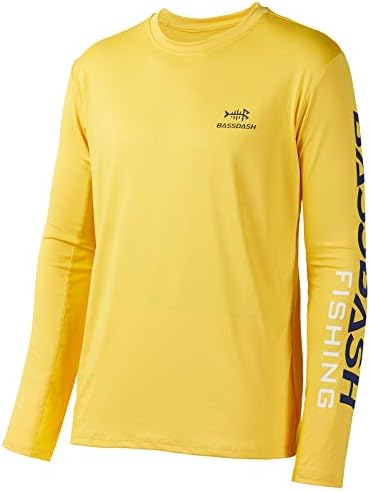 BASSDASH Fishing T Shirts for Men UV Sun Protection UPF 50+ Long Sleeve Tee T-Shirt by Bassdash