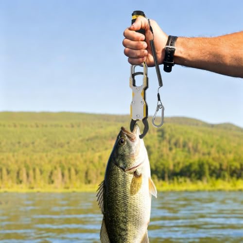 Gold Aluminum Fish Gripper with Digital Scale for Fishing (Gold) - Image 4