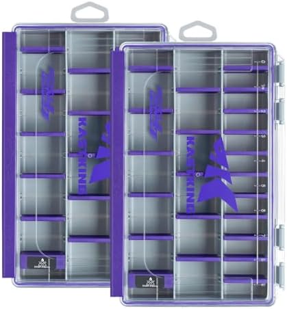 KastKing HyperSeal Waterproof Tackle Box, 3600 2 Packs, Purple by KastKing