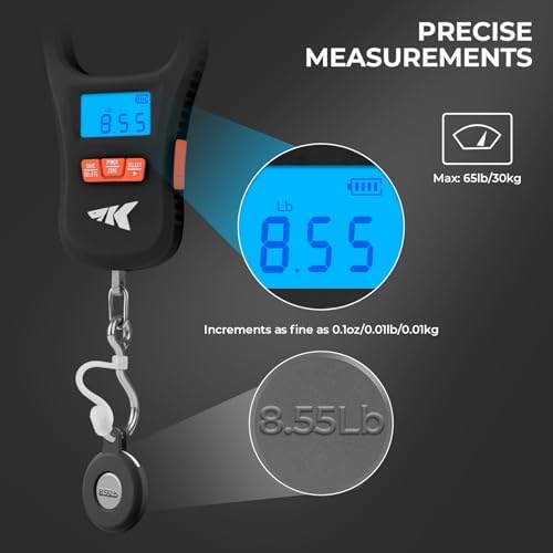 KastKing ToughTide USB Charging Fishing Scale, Fishing Gear, Black - Image 5