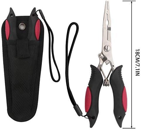 Hikary Long Nose Fishing Pliers,Ice Fishing Gear,Stainless Steel Hook Remover Braid Cutter Rustproof Fishing Multi-Tools Fishing Gripper for Freshwater Saltwater - Image 7