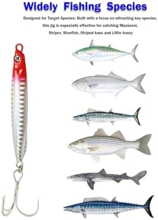 Saltwater Fishing Lures Fishing Jigs Fishing Spoons for Striped bass, Pompano, Spanish Mackerel ，Bluefish - Image 5