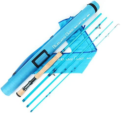 M MAXIMUMCATCH Maxcatch Fiberglass Fly Fishing Rod: 3wt/ 5wt/ 6wt/8wt in Blue,Orange, Purple or Transparent - Image 5