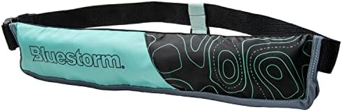 BLUESTORM Cirro 16 Manual Inflatable Belt Pack for Adults | US Coast Guard (USCG) Approved Life Jacket Waist Belt PFD for SUP Paddleboarding, Fishing & Kayaking by Bluestorm