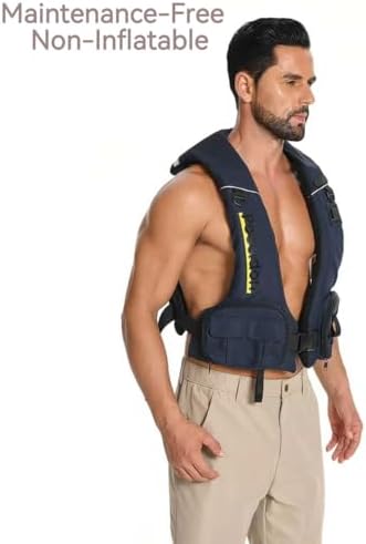 Adjustable Lightweight Breathable Water Safety Life Jacket | Classic Unisex Design | Multi-Functional Dual Storage Pockets | Suitable for Various Water Activities - Image 4
