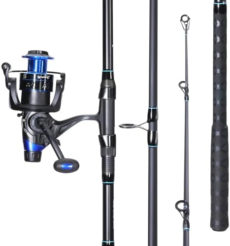 Sougayilang Surf Fishing Rod Combo Medium/Heavy 3 Piece Baitfeeder Spinning Combo with 4000 Size Reel for Travel - Image 3