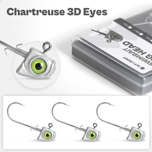 Fish Eye Swimbait Fishing Jig Heads for Bass Fresh&Saltwater - Image 2
