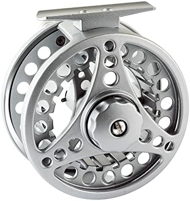(1/2WT 3/4WT 5/6WT 7/8WT) Fly Reel with Line Combo Aluminum Alloy Large Arbor Fly Fishing Reels Weight Forward Fly Line with Braided Backing Taper Leader Pre-Tied by ANGLERDREAM
