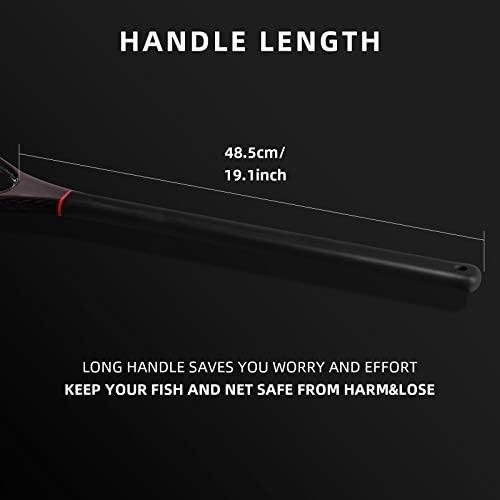 SF Fly Fishing Landing Net Soft Rubber Mesh Trout Net Catch and Release Net - Image 3