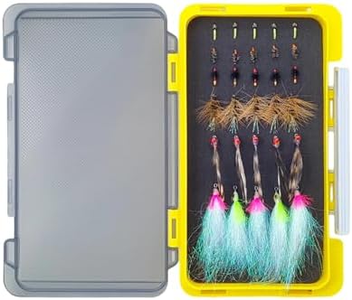 20Pcs Fly Fishing Flies, Assorted Dry Wet Nymphs Lures for Trout Bass by Unknown
