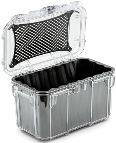 Seahorse 59 Portable Waterproof Dry Box Protective Case - Travel Safe/Mil Spec / IP67 Waterproof/USA Made - for Cameras, Ammunition, Rifle Ammo, Pistols, Smell Proof Box by SeahorseCases