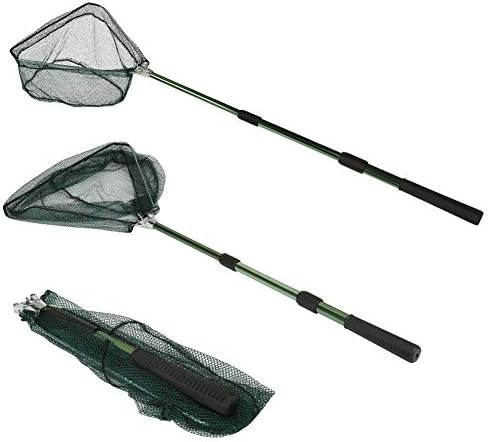 RESTCLOUD Fishing Landing Net with Telescoping Pole Handle, Fishing net Freshwater for Kids Men Women, Extend to 40-63 Inches by RESTCLOUD