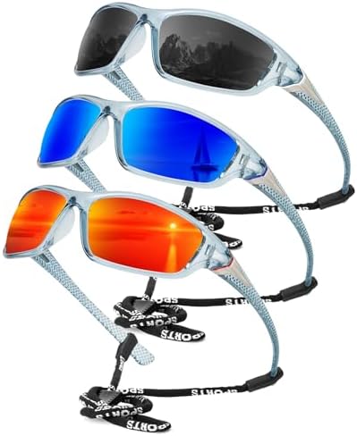 KALIYADI Sports Polarized Sunglasses Men UV400 Protection for Fishing Driving Cycling by KALIYADI